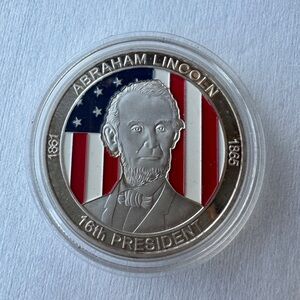 Americana Abraham Lincoln’s Gettysburg Address Medal Coin Souvenir